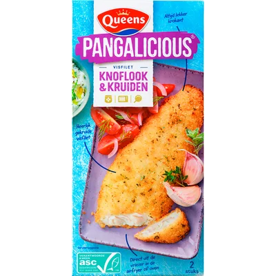 Queens Pangalicious Knoflook & Kruiden 2 stuks 250 g