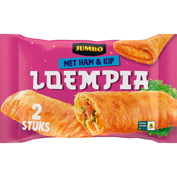 Jumbo Loempia met Ham & Kip 2 Stuks