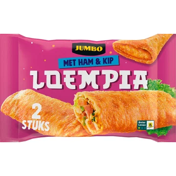 Jumbo Loempia met Ham & Kip 2 Stuks