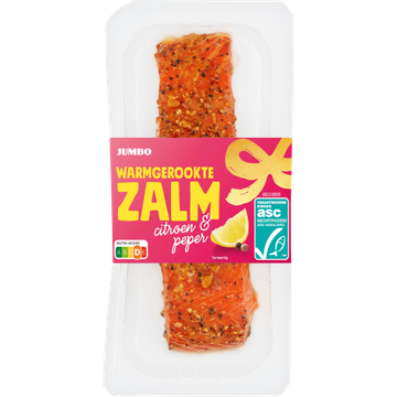 Jumbo Warmgerookte Zalm Citroen & Peper 125 g