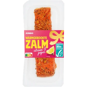 Jumbo Warmgerookte Zalm Citroen & Peper 125 g