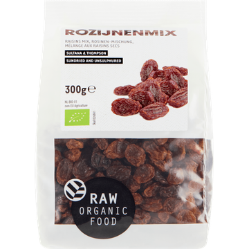 Raw Organic Food Rozijnenmix 300 g