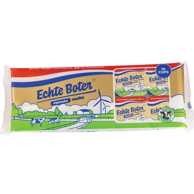 Echte Boter Ongezouten Roomboter 10 x 10g