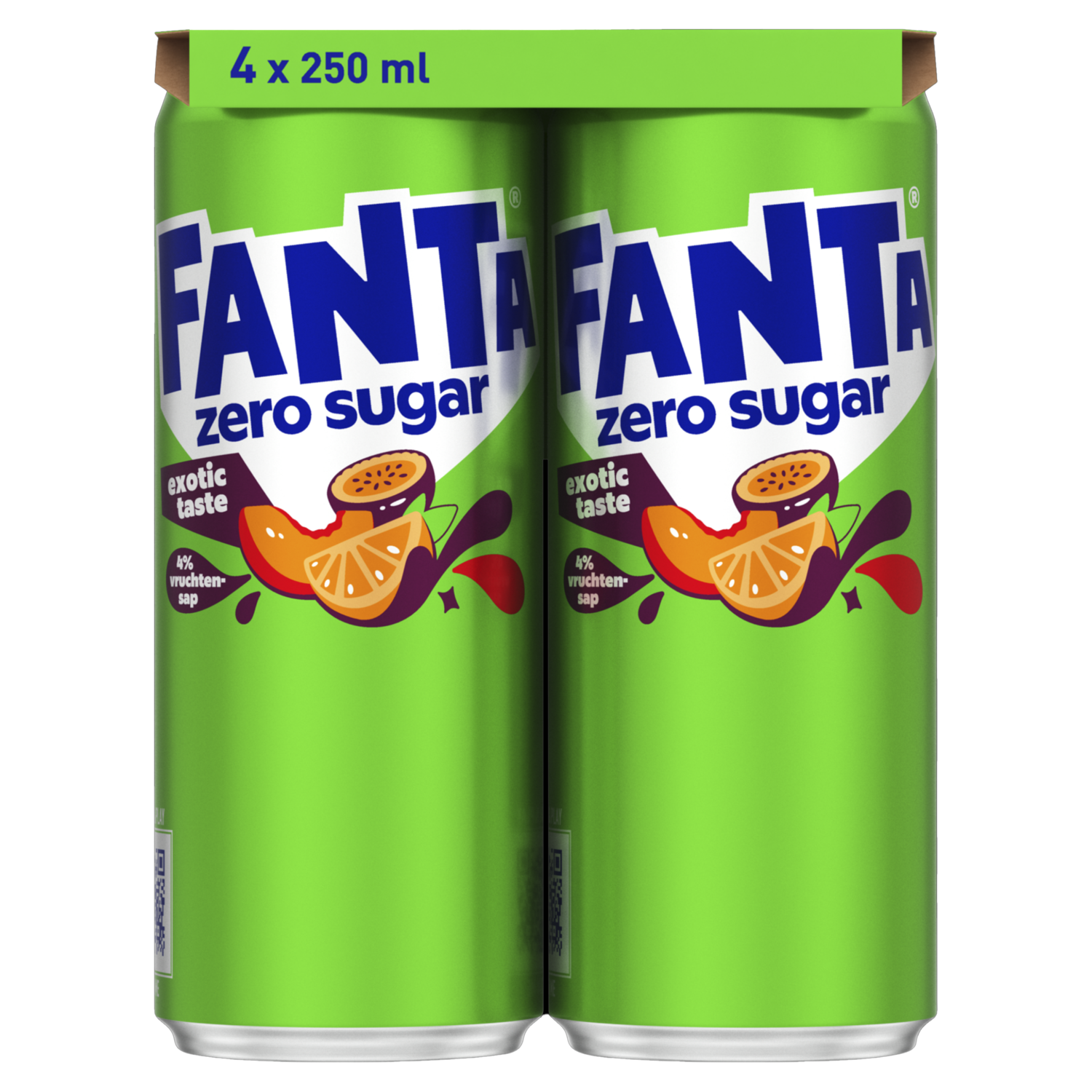 Fanta Exotic zero sugar 4 x 250 ml