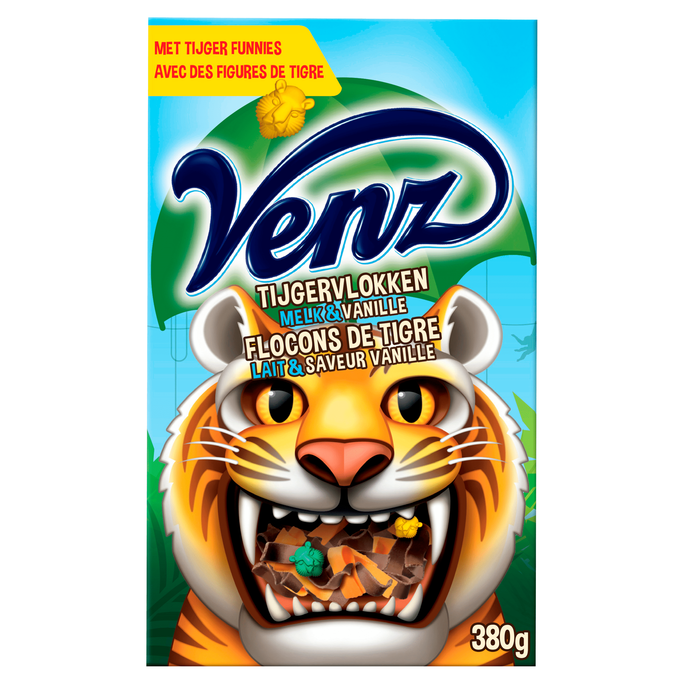 Venz Rimboe tijger vlokken melk/vanille 200 g