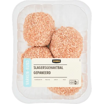 Jumbo Varken-Rund Slagersgehaktbal Gepaneerd 420 g