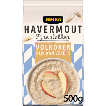 Jumbo Havermout Fijne Vlokken Volkoren 500 g