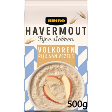 Jumbo Havermout Fijne Vlokken Volkoren 500 g