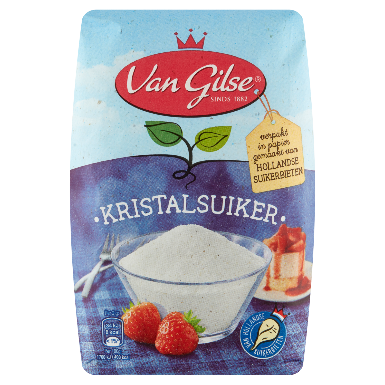 Van Gilse Natuurlijke Kristalsuiker 1 kg