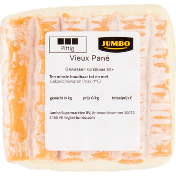 Jumbo Vieux Pané Gewassen Korstkaas 50+ ca. 145 g