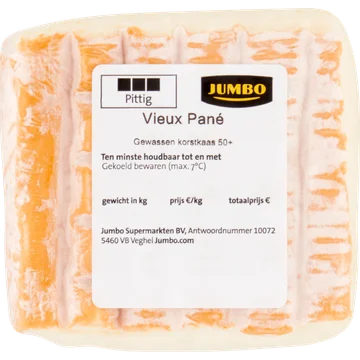 Jumbo Vieux Pané Gewassen Korstkaas 50+ ca. 145 g
