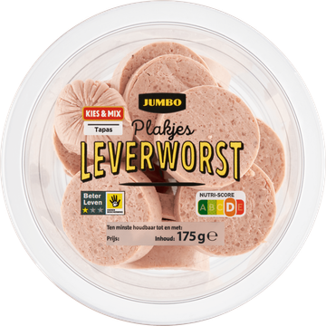 Jumbo Plakjes Leverworst 175 g