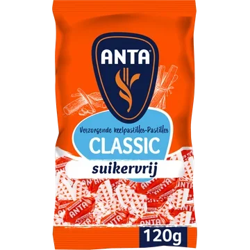 Anta Verzorgende Keelpastilles Classic Suikervrij 120 g