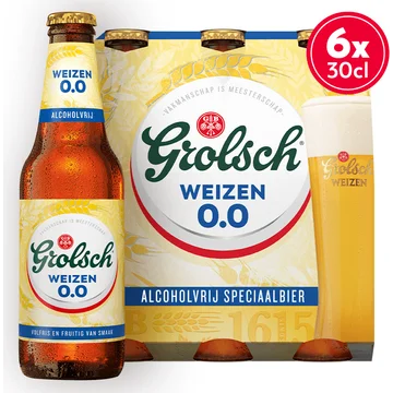 Grolsch Weizen alcoholvrij speciaalbier 6-pack
