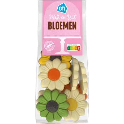 AH Chocolade bloemen melk en wit