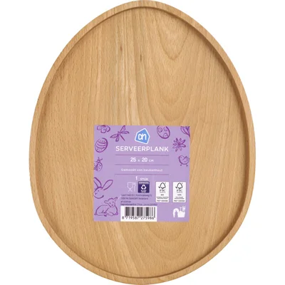 AH Serveerplank ei-vorm