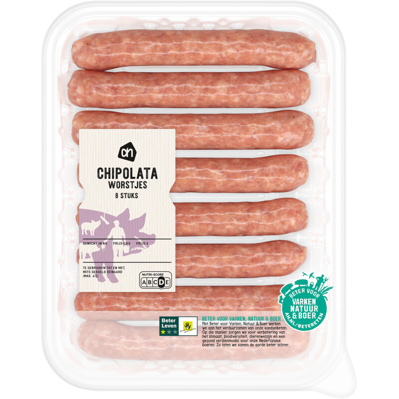 AH Varkens chipolataworstjes