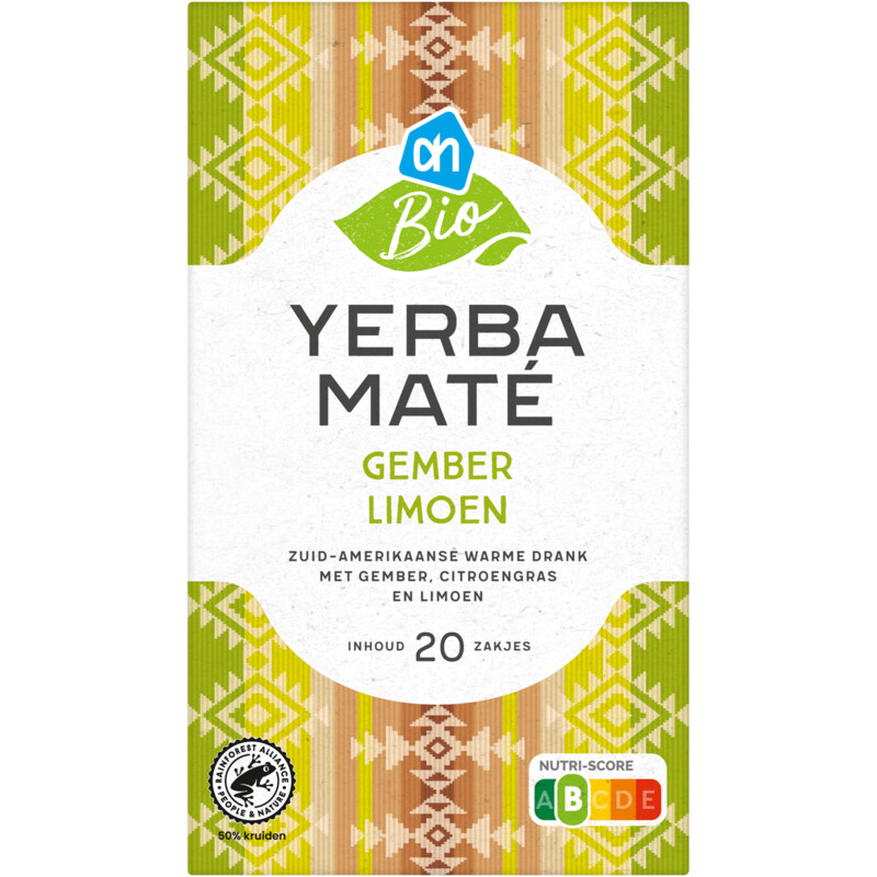 AH Biologisch Yerba mate gember limoen