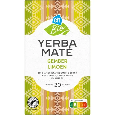 AH Biologisch Yerba mate gember limoen