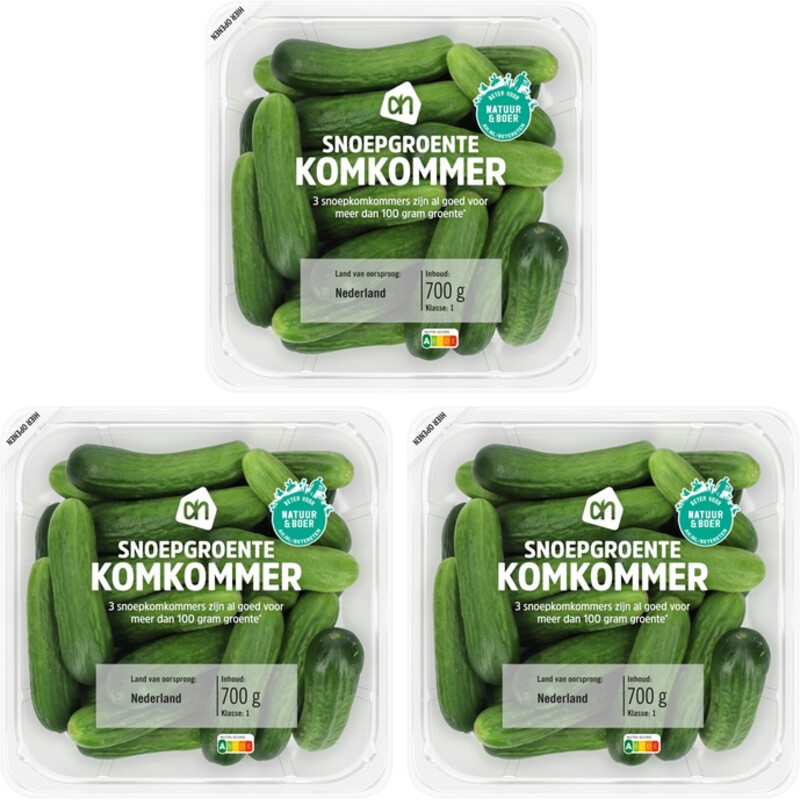 AH Snoepgroente komkommer 3-pack