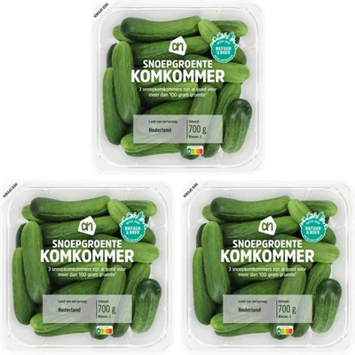 AH Snoepgroente komkommer 3-pack