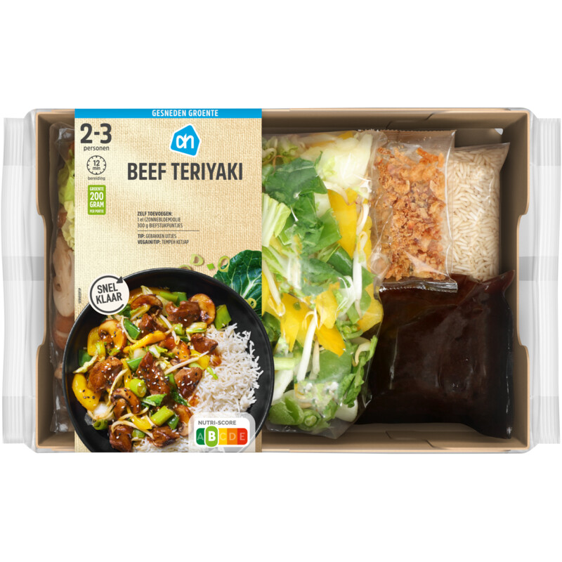 AH Gesneden verspakket beef teriyaki