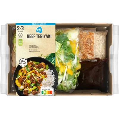 AH Gesneden verspakket beef teriyaki