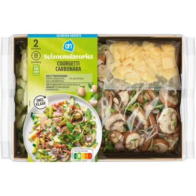 AH Gesneden Courgetti Carbonara Verspakket