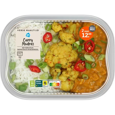 AH Verse maaltijd curry madras