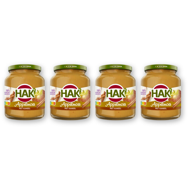 Hak Appelmoes met kaneel 4-pack