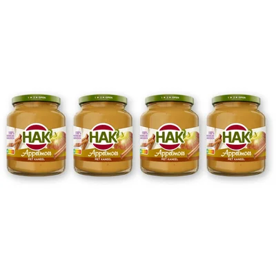 Hak Appelmoes met kaneel 4-pack