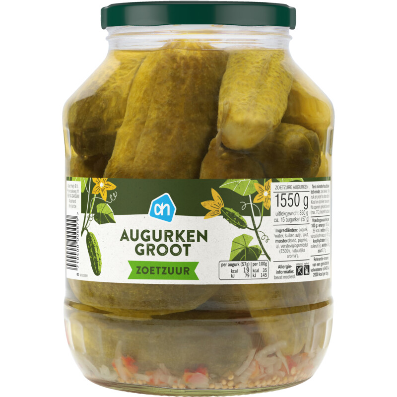 AH Augurken groot zoetzuur