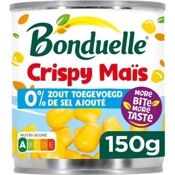 Bonduelle Crispy mais 0% zout toegevoegd