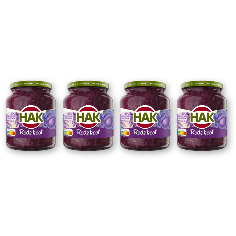 Hak Rode kool 4-pack