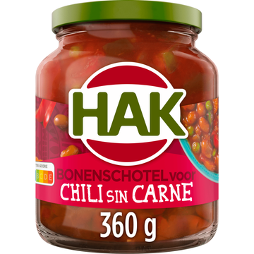 Hak Bonenschotel voor chili con carne