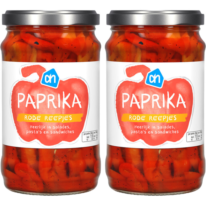 AH Paprika rode reepjes 2-pack