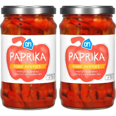 AH Paprika rode reepjes 2-pack