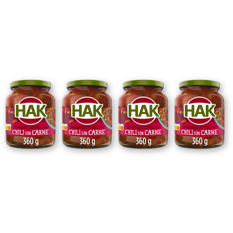 Hak Bonenschotel voor chili con carne 4-pack