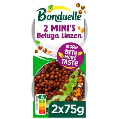 Bonduelle Beluga linzen 2 mini's