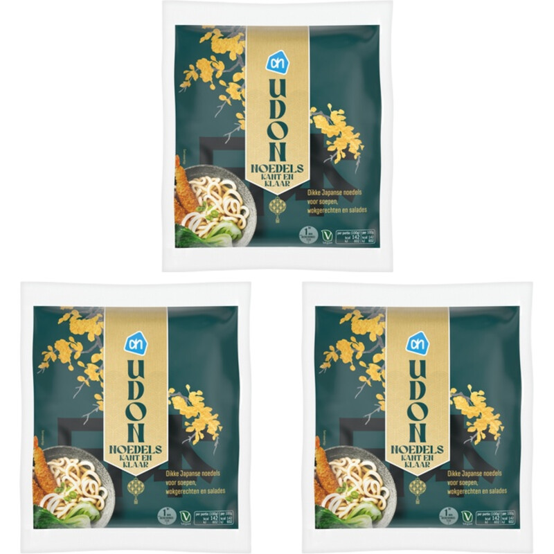 AH Udon noedels kant en klaar 3-pack