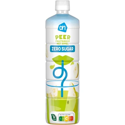 AH Siroop peer 0% suiker toegevoegd
