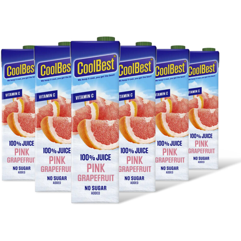 CoolBest Pink grapefruit 6-pack