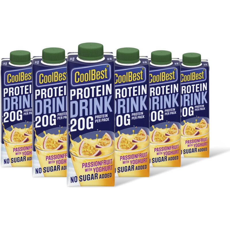 CoolBest Protein drink passionfruit 6-pack