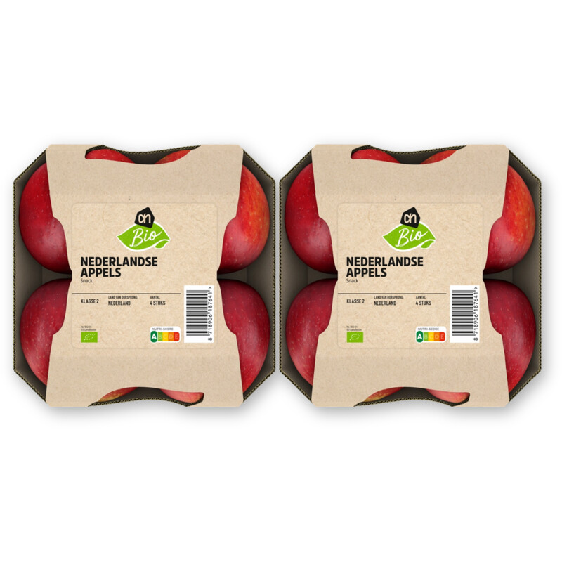 AH Biologisch Nederlandse appels schaal 2-pack
