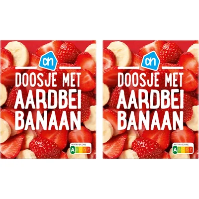 AH Doosje met aardbei banaan 2-pack