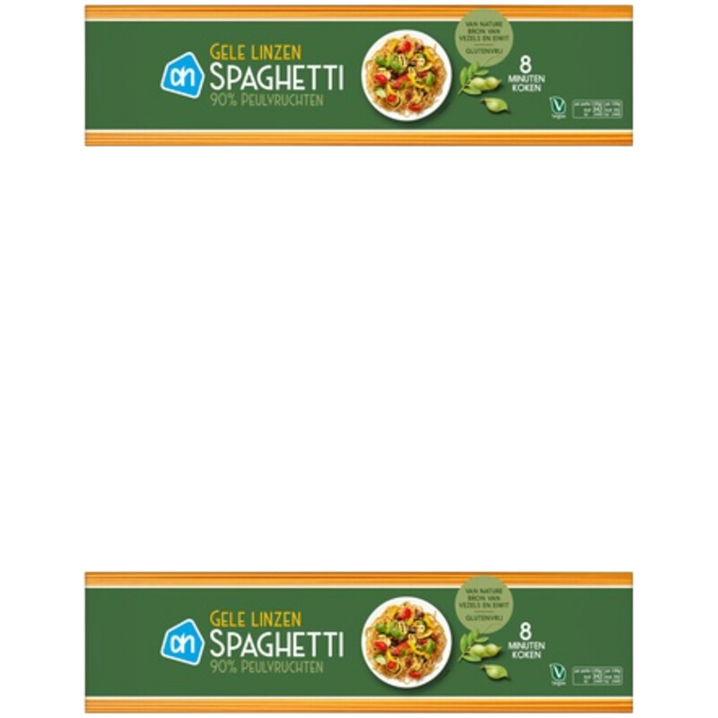 AH Gele linzen spaghetti 2-pack