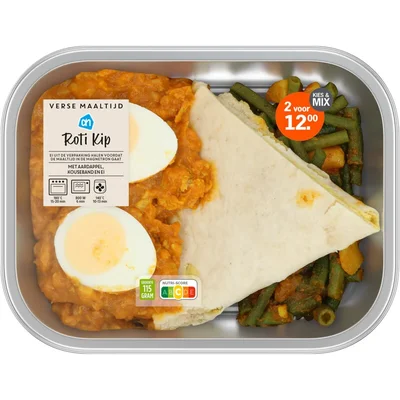 AH Verse maaltijd roti kip