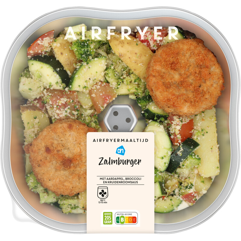 AH Airfryermaaltijd zalmburger