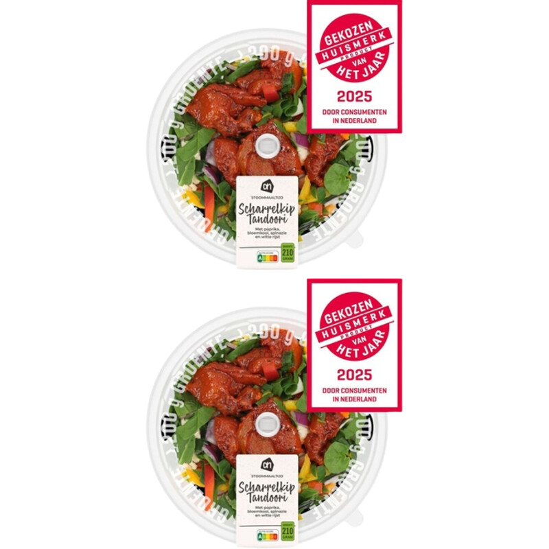 AH Stoommaaltijd kip tandoori 2-pack