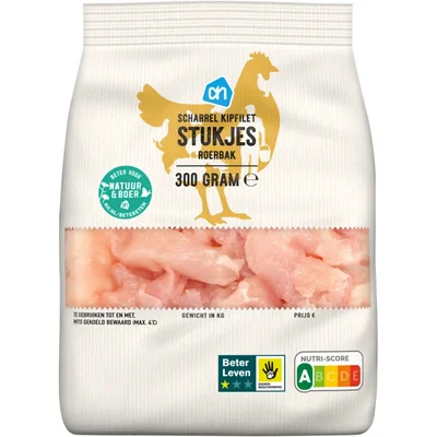 AH Scharrel kipfilet stukjes roerbak